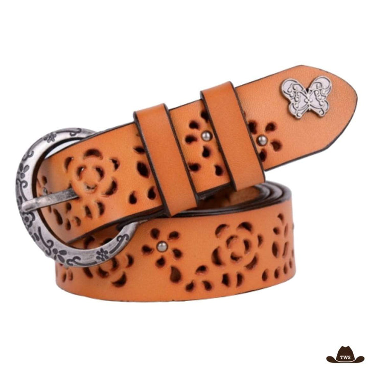 Ceinture Cuir Western Femme