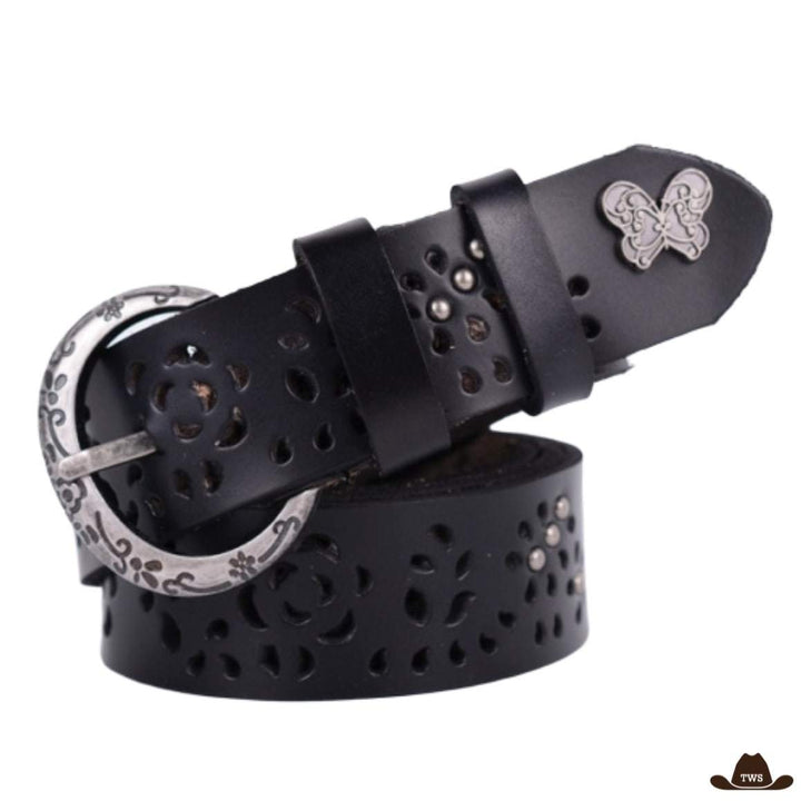 Ceinture en Cuir Western Femme