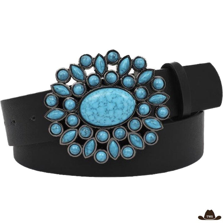 Ceinture Western Femme Turquoise