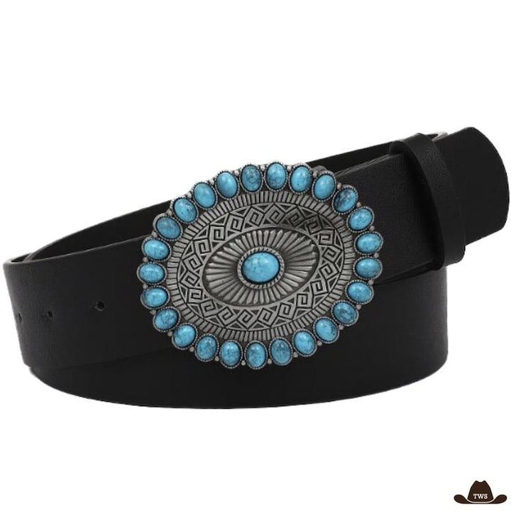 Ceinture Western Femme Avec Turquoise