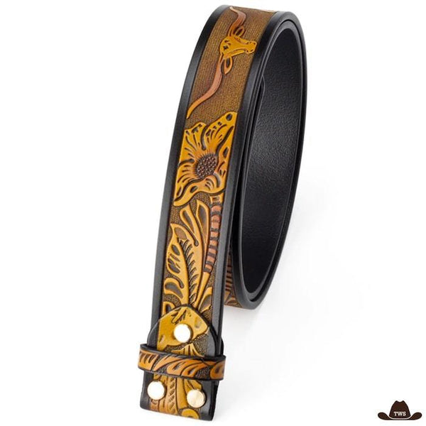 Ceinture Western Pour Boucle Interchangeable