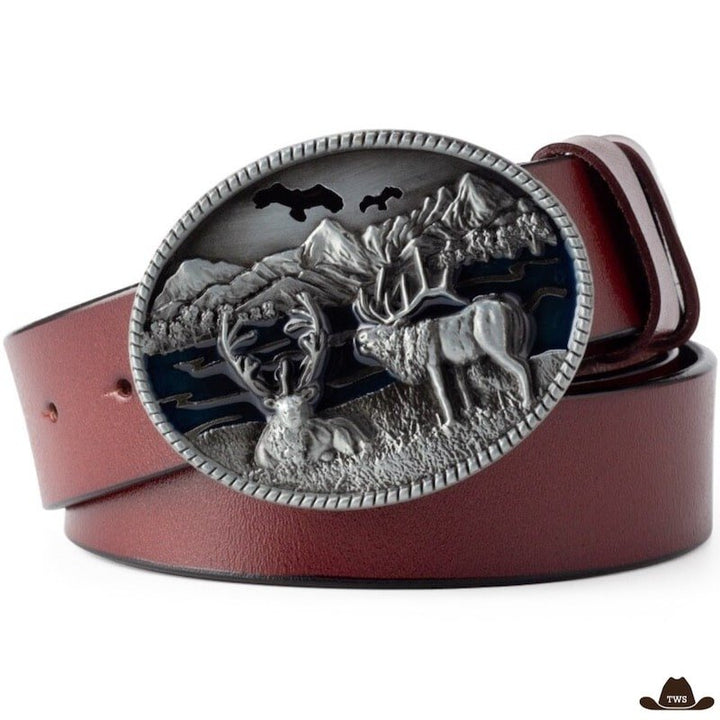 Ceinture Western Marron