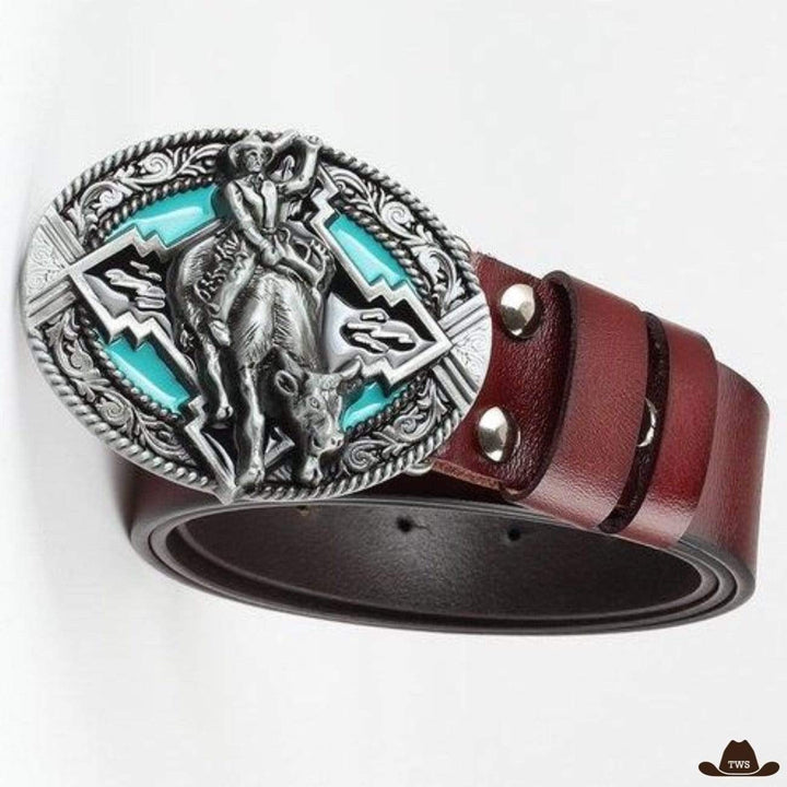 Ceinture Western Vintage - marron