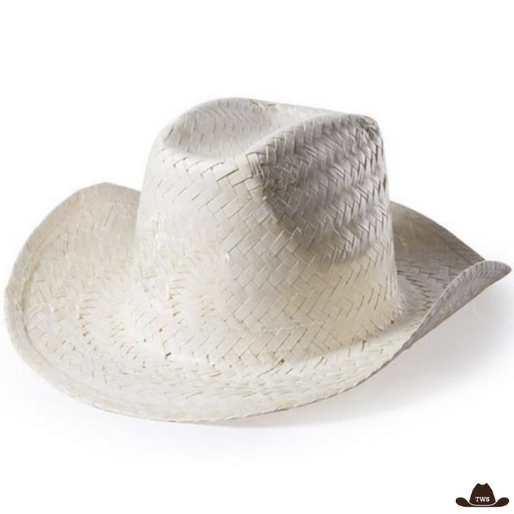 chapeau country blanc