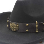Chapeau Country Noir de Cowboy Fashion