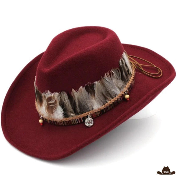 Chapeau Country Plume