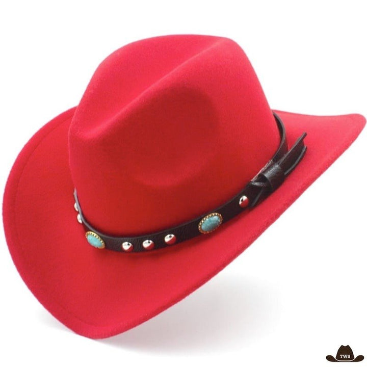 Chapeau Country Rouge