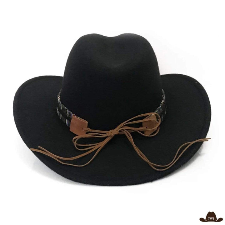 Vente chapeau de cowboy noir