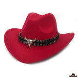 Vente chapeau de cowboy rouge