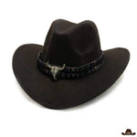 Chapeau Cowboy Cow Style Marron