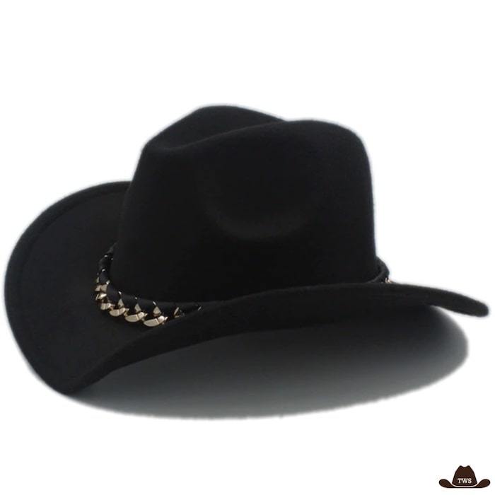 Chapeau Cowboy Moderne Noir