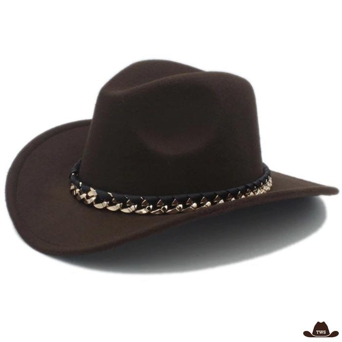 Chapeau Cowboy Moderne Marron