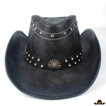 Véritable Chapeau de Cow-Boy Western Noir