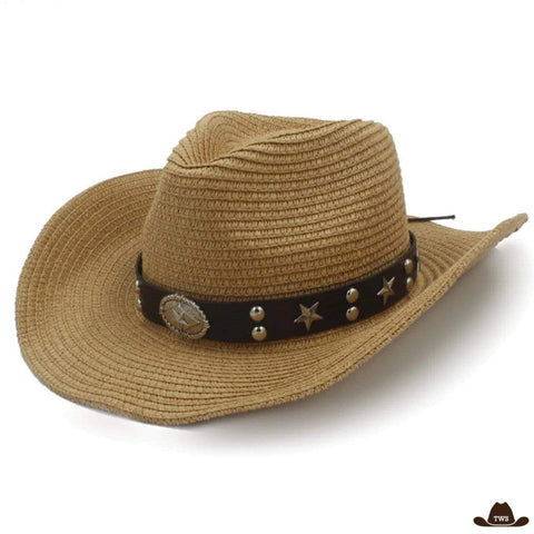 Chapeau de Cowboy Authentique Paille