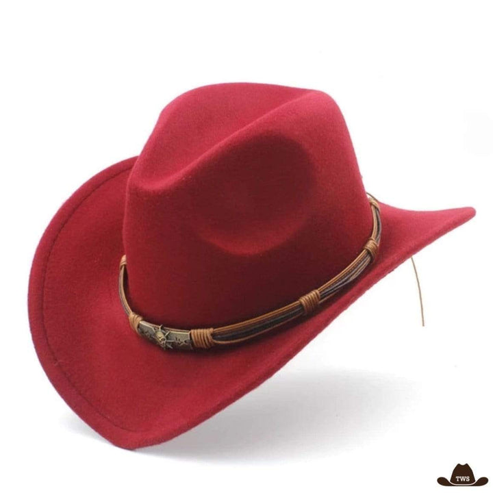 Achat Chapeau de Cowboy Bordeaux