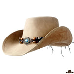 chapeau de cowboy cuir femme