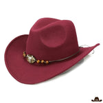 chapeau cowboy dandy bordeaux