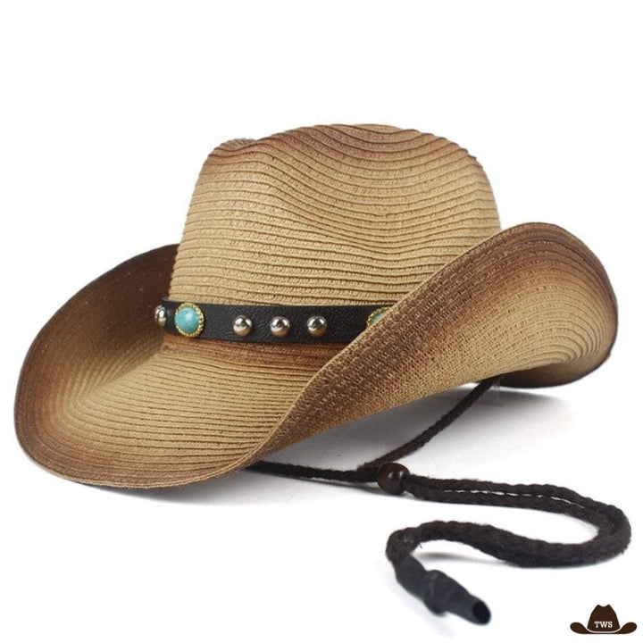 Chapeau de Cowboy en Paille Femme