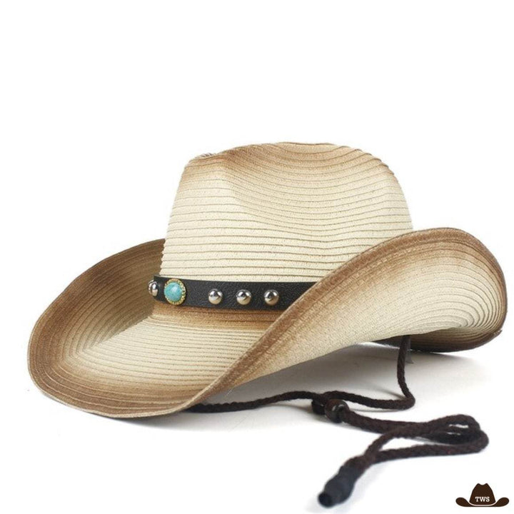 Chapeau Cowboy Paille Femme