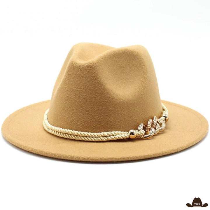 chapeau cowboy femme beige