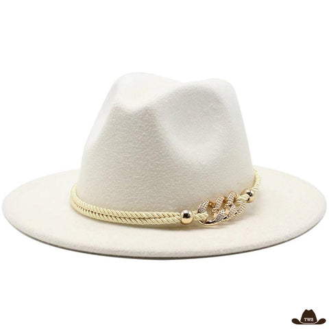 chapeau cowboy femme blanc