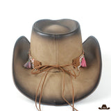 chapeau cowboy femme en cuir