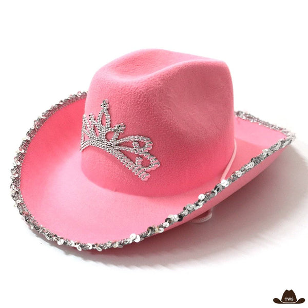 Chapeau Cowboy Fille Rose