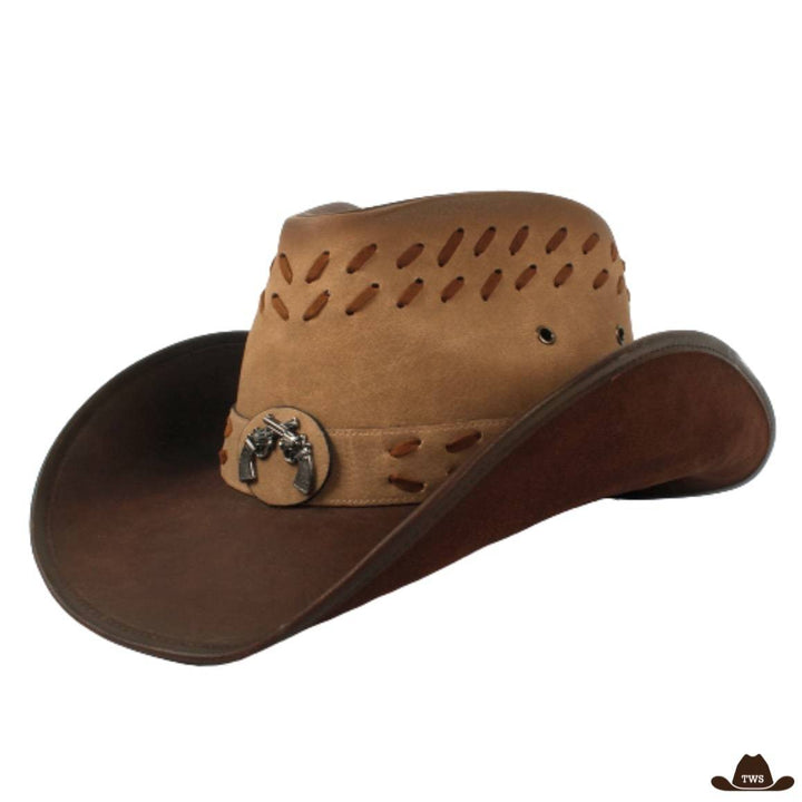 Chapeau de Cowboy Homme en Cuir