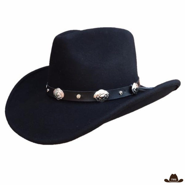 Chapeau de cowboy noir