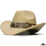 Chapeau de Cowboy Pas Cher Beige