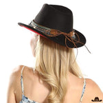 Chapeau de cowgirl - finition arrière