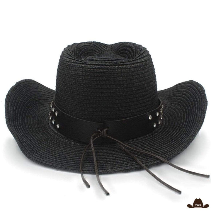 Chapeau de Paille Western Noir