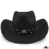 Chapeau Paille Cowboy Noir