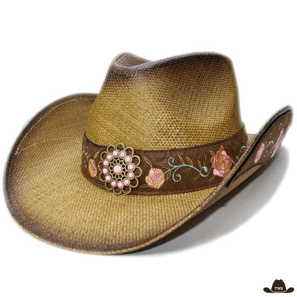 Chapeau de Western en Paille Femme