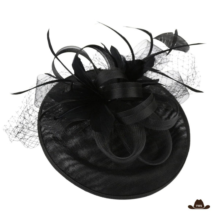 Chapeau de Western Femme Mariage Noir