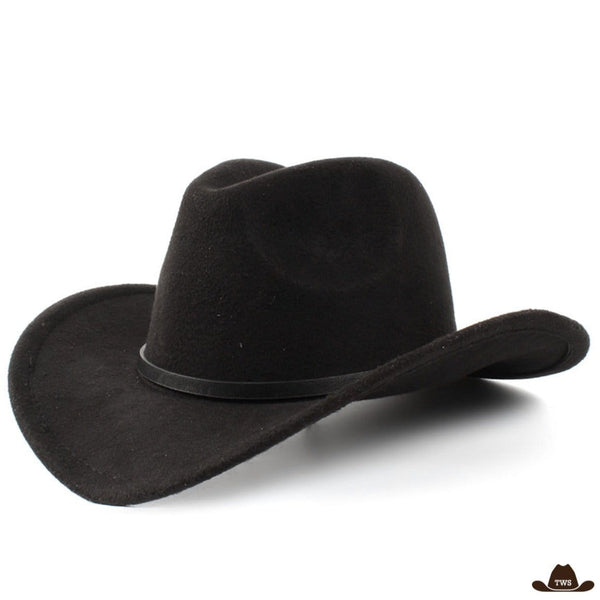 Chapeau feutre cowboy - noir - enfant - Festivitré