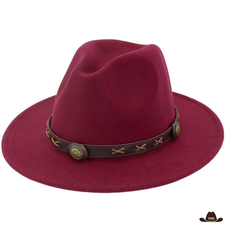 Chapeau de Western Homme Bordeaux