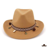 Chapeau de cowboy Indian - marron clair