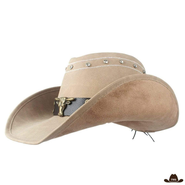 Chapeau en Cuir Comanchero Style Western