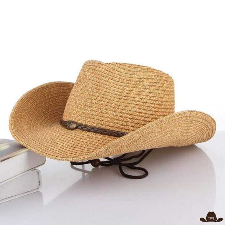 Chapeau western paille - marron