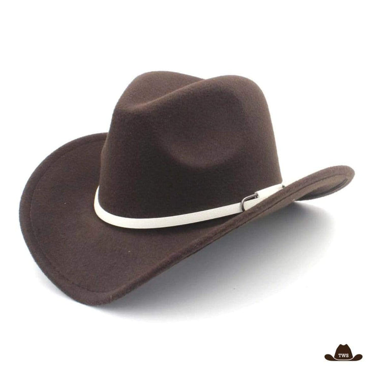 Chapeau Feutre Western Modulable Marron