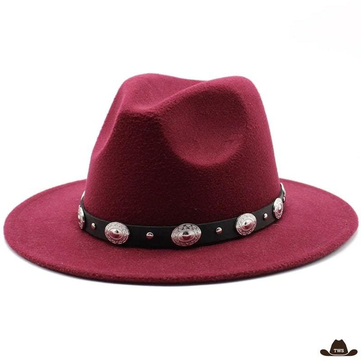 Chapeau Style Cowboy Bordeaux