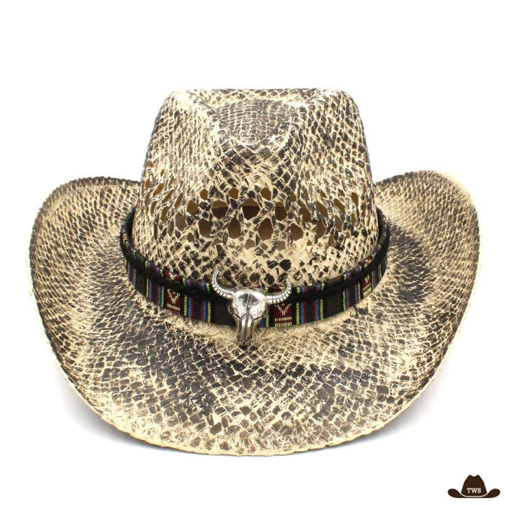 Chapeau Crâne Vache Western Femme