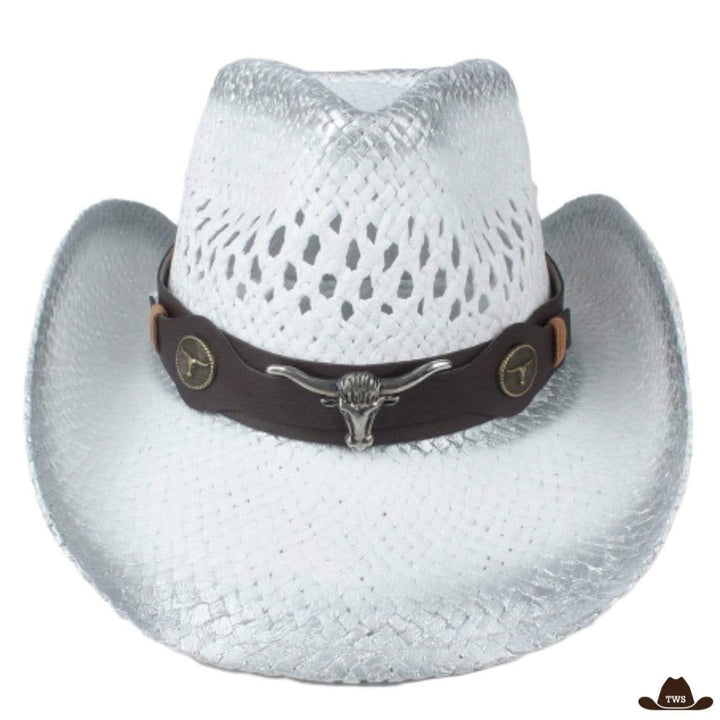 Chapeau de Western Blanc