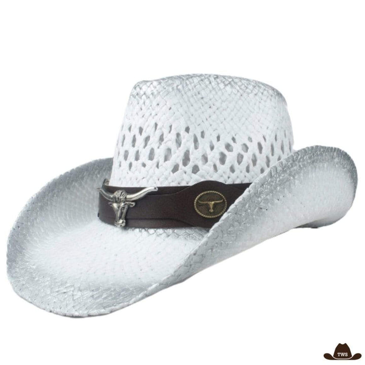 Chapeau Western Blanc