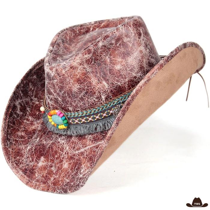 chapeau country western femme