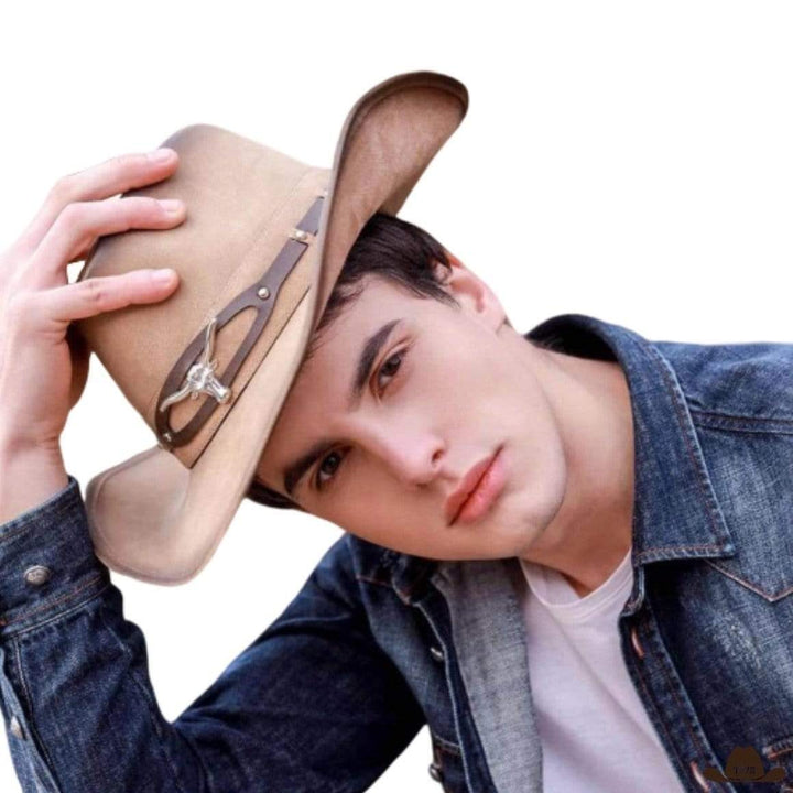 Chapeau de Cowboy en Cuir