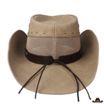 chapeau western en cuir femme