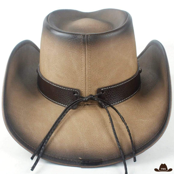 Chapeau de Western en Cuir Vieilli