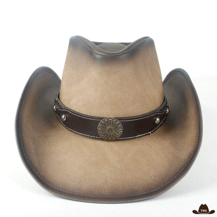 Chapeau de Western Cuir Vieilli